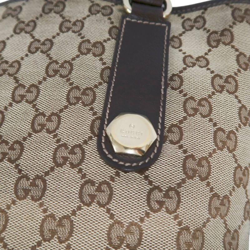 GUCCI GG Canvas Tote Bag Beige