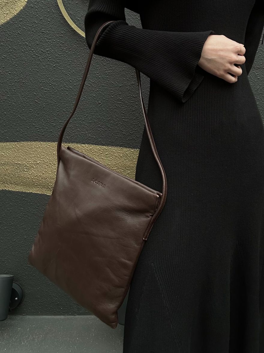LOEWE Shoulder Bag Brown with Dust Bag