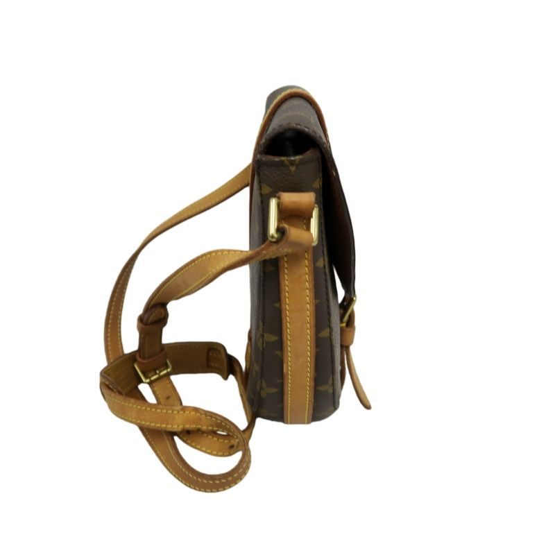 LOUIS VUITTON Monogram Chantilly PM Shoulder Bag PVC Leather Brown Gold Hardware