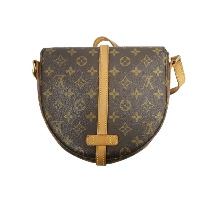 LOUIS VUITTON Monogram Chantilly PM Shoulder Bag PVC Leather Brown Gold Hardware