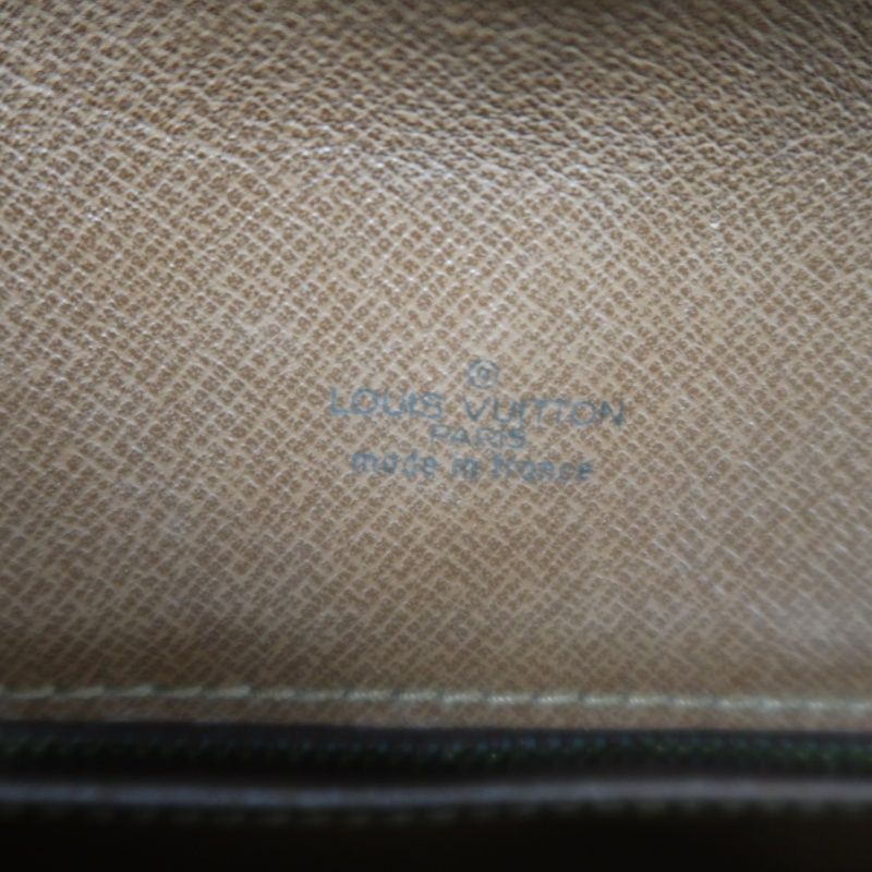 LOUIS VUITTON Monogram Chantilly PM Shoulder Bag PVC Leather Brown Gold Hardware