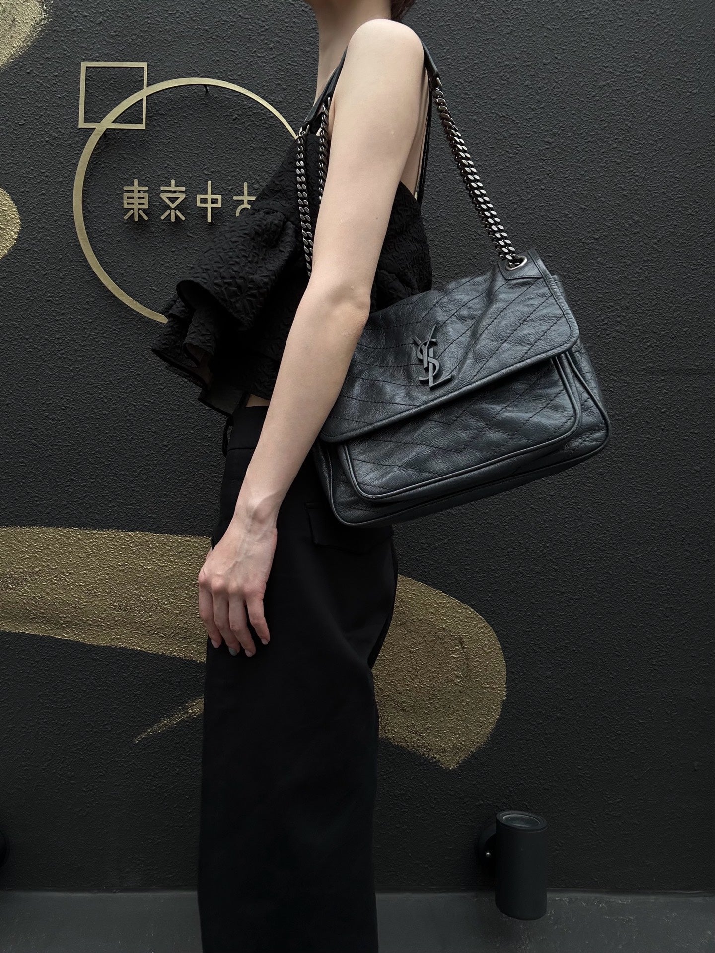YSL Grey NIKI Medium
