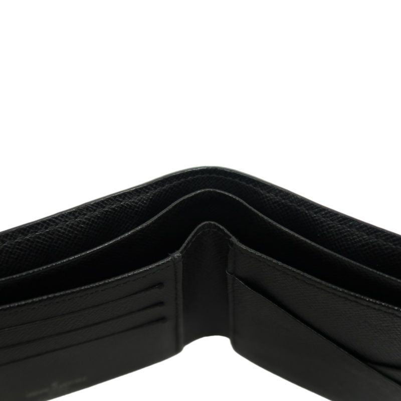 LOUIS VUITTON Portefeuille Damier Graphite Bifold Wallet Black Checkerboard PVC