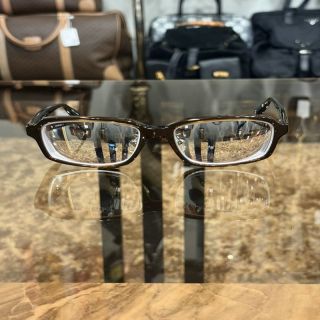 BURBERRY Dark Brown Rectangular Frame Eyeglasses