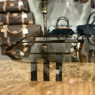 BURBERRY Dark Brown Rectangular Frame Eyeglasses