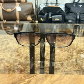 DIOR Black Frame Purple Gradient Lens Resin Sunglasses