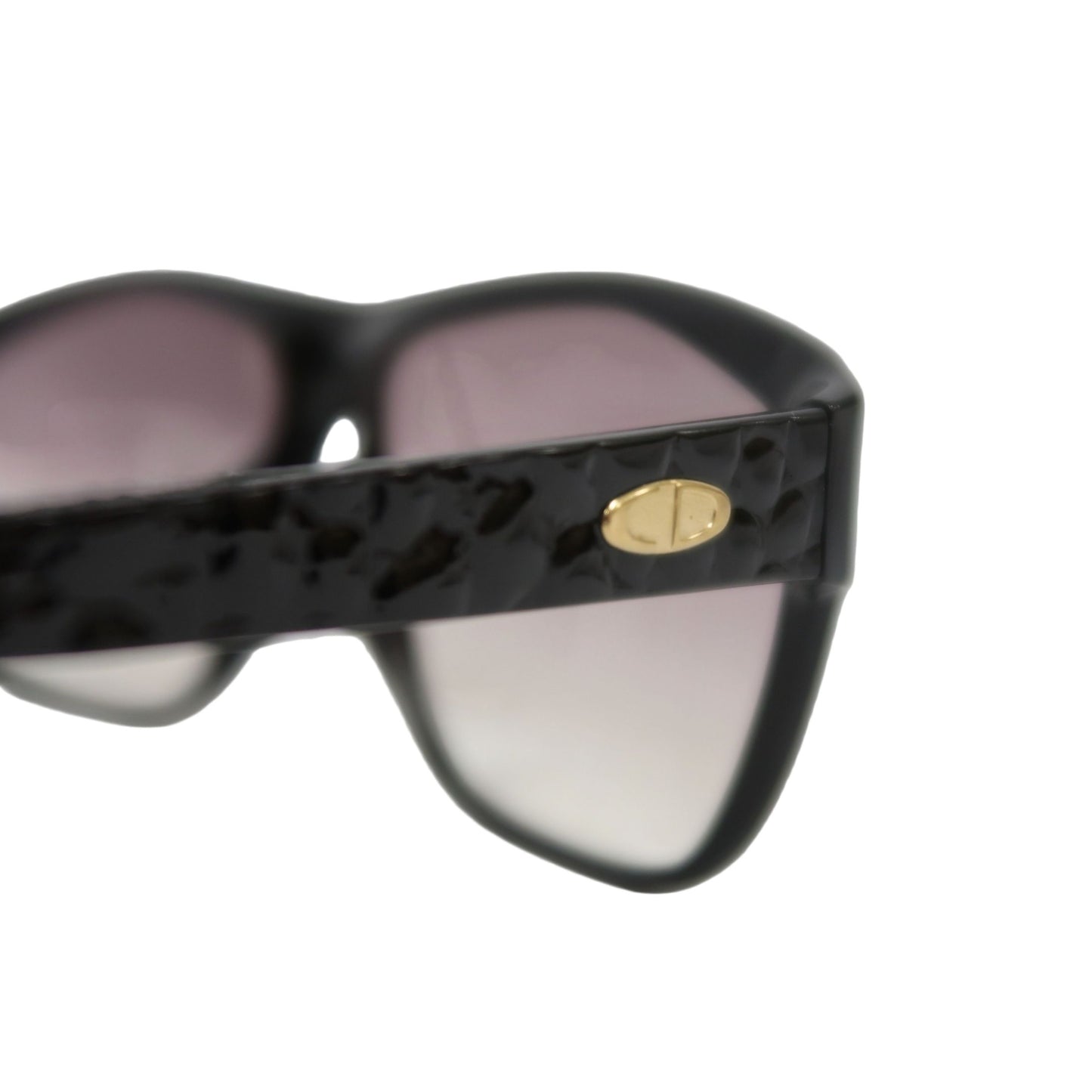 DIOR Black Frame Purple Gradient Lens Resin Sunglasses