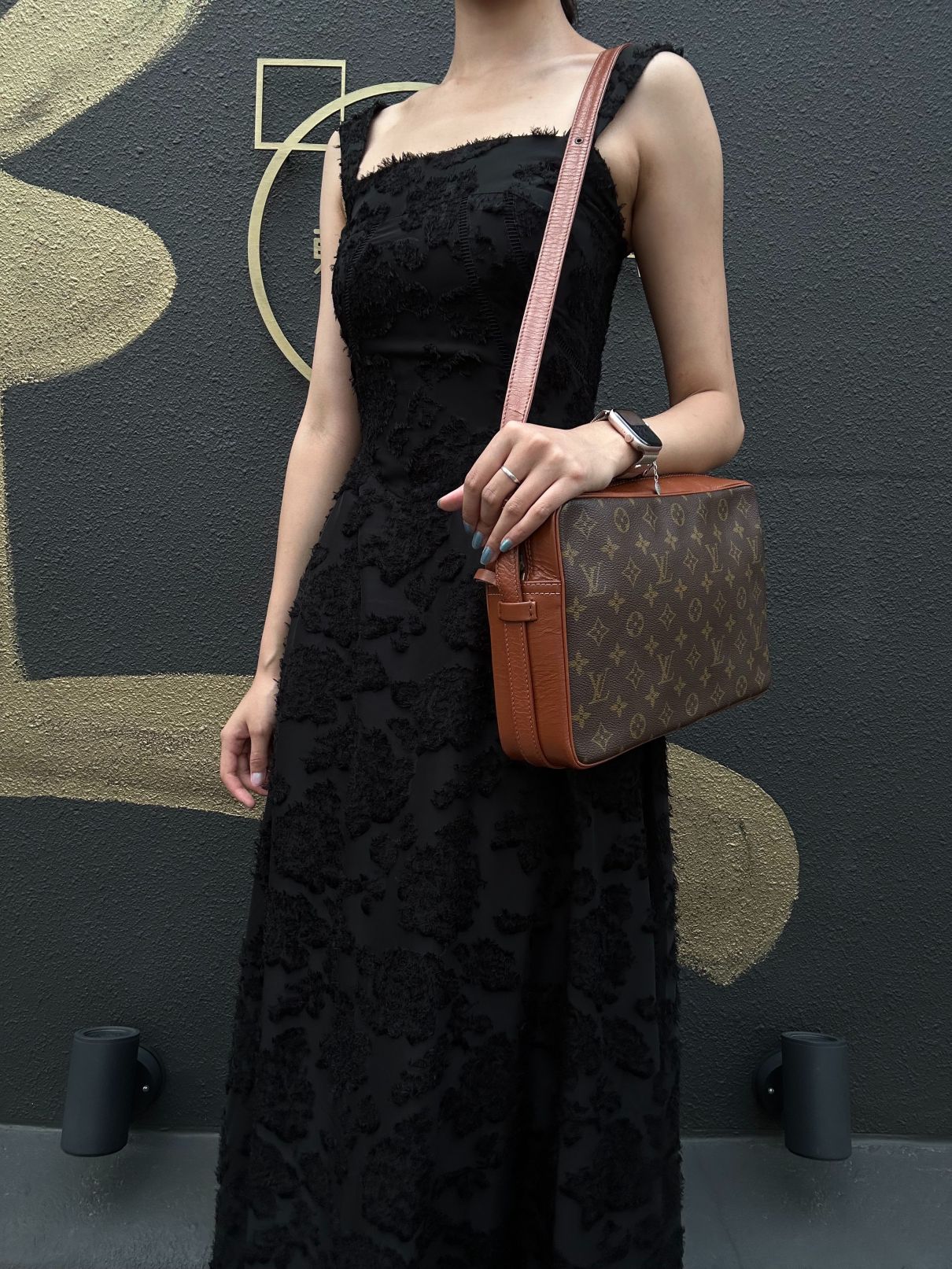 LOUIS VUITTON Monogram Sack Bandouliere Shoulder Bag  Brown