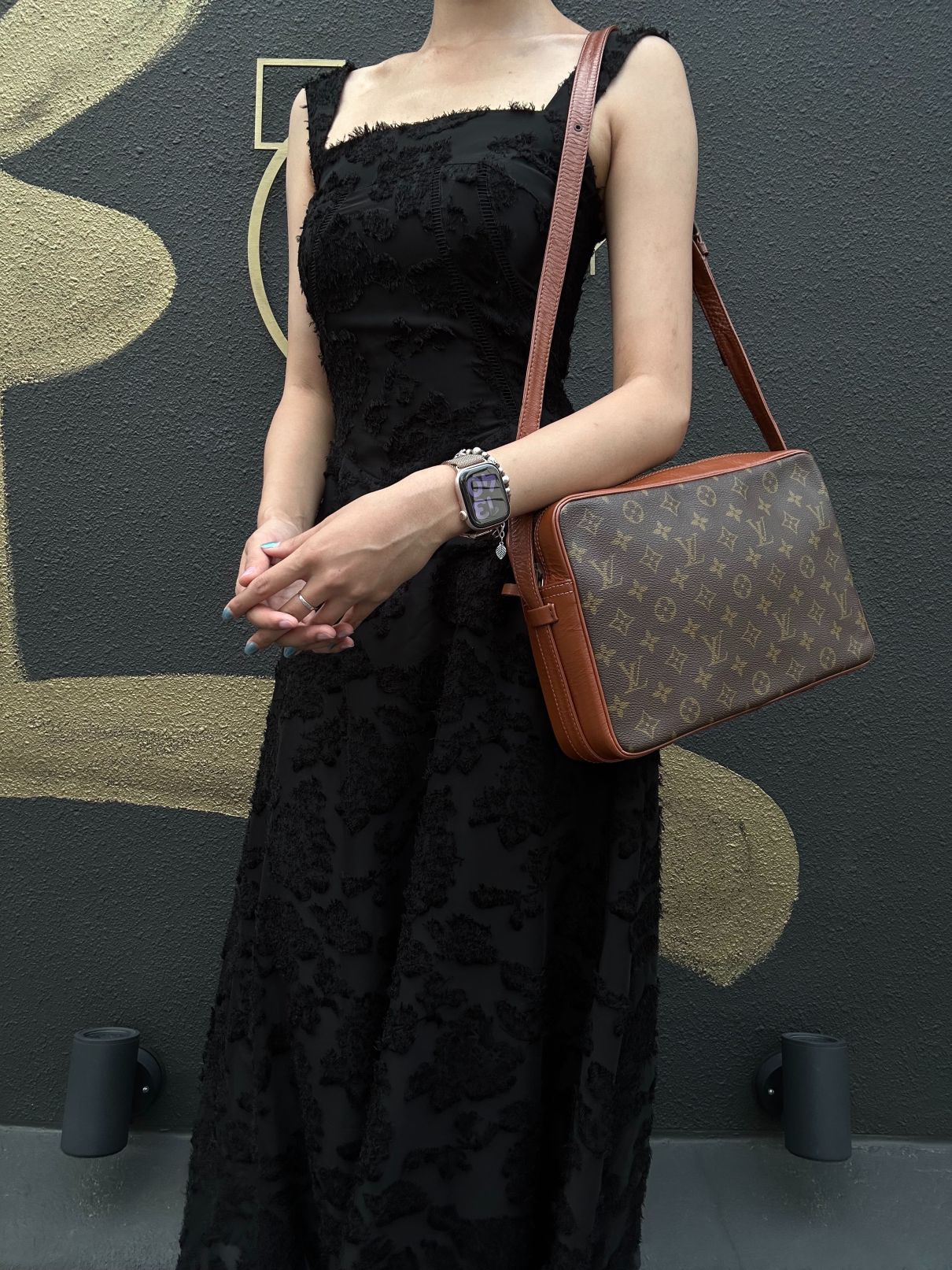 LOUIS VUITTON Monogram Sack Bandouliere Shoulder Bag  Brown