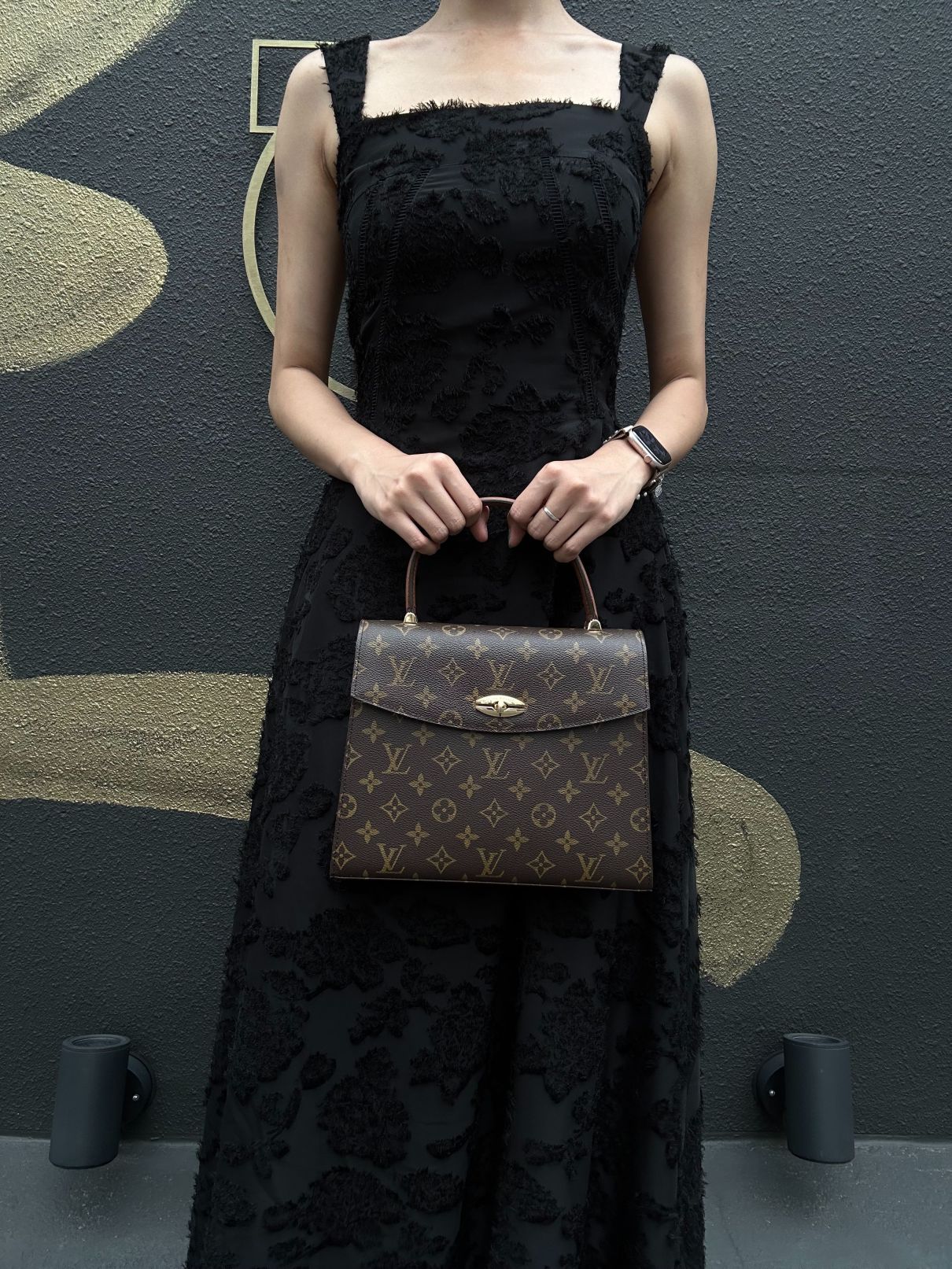 LOUIS VUITTON MonogramMarzelbe Handbag  Brown
