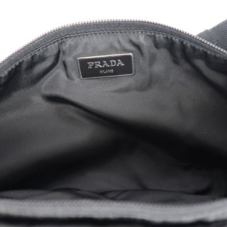 PRADA　bodyBag Nylon Black Silver Hardware Guarantee card
