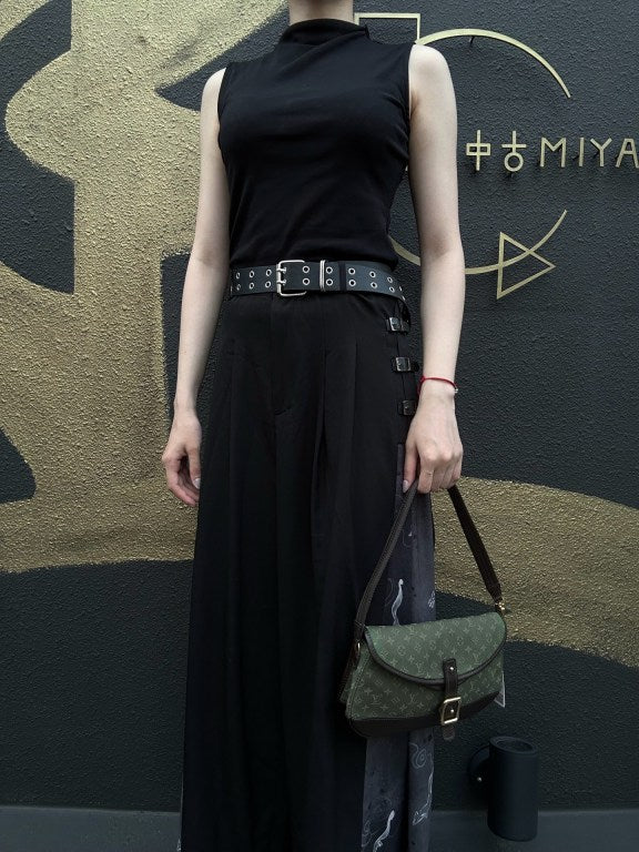LOUIS VUITTON Monogram Mini Marjorie Shoulder Bag Canvas Green Brown Gold Hardware