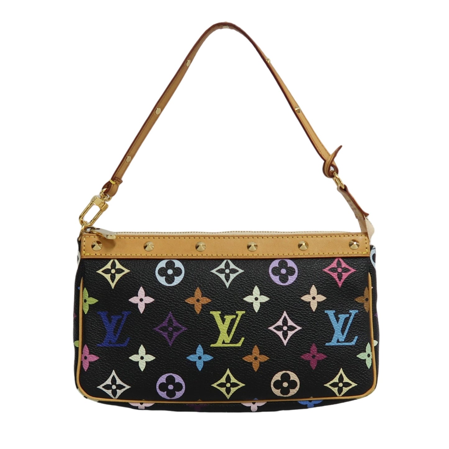 LOUIS VUITTON Monogram Multicolore Pochette Accessoires Pouch Black