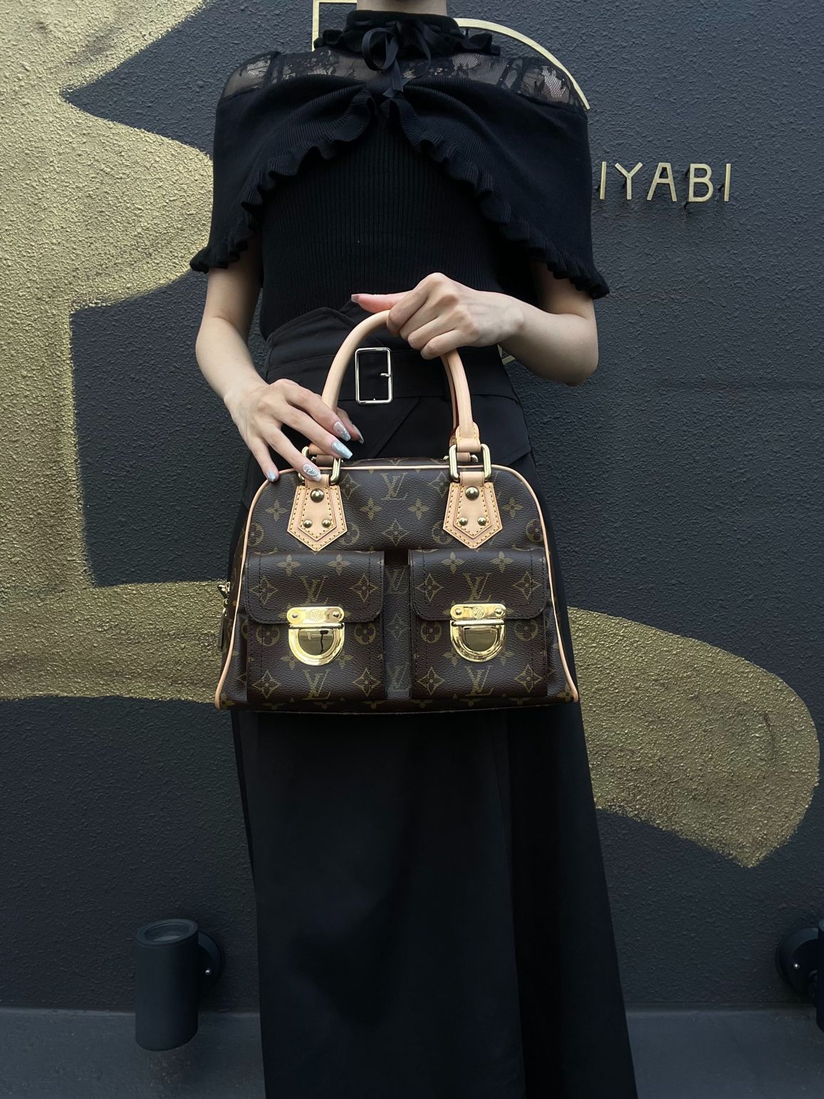 LOUIS VUITTON Handbag Manhattan Monogram With Original Box and Dusty Bag