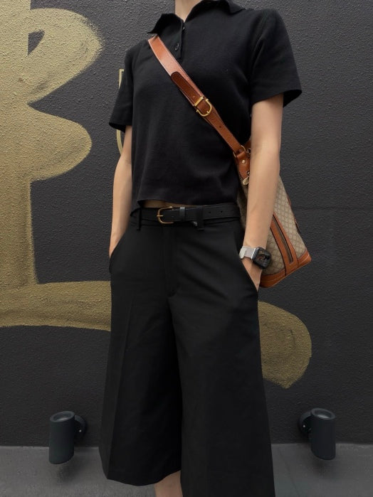 CELINE Vintage Macadam Canvas Drawstring Bucket Shoulder Bag Beige Leather Trim Gold Hardware