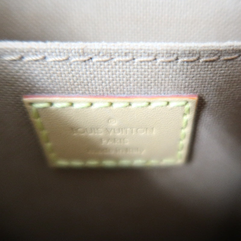 LOUIS VUITTON Sac Plat BB Monogram Handbag, Brown, with Shoulder Strap