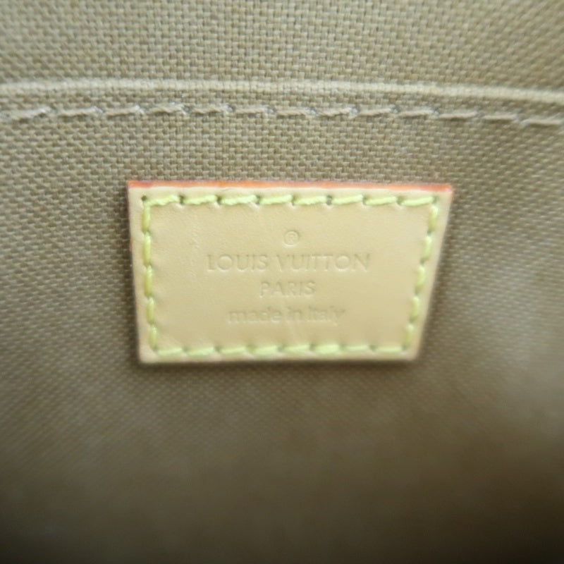 LOUIS VUITTON Sac Plat BB Monogram Handbag, Brown, with Shoulder Strap