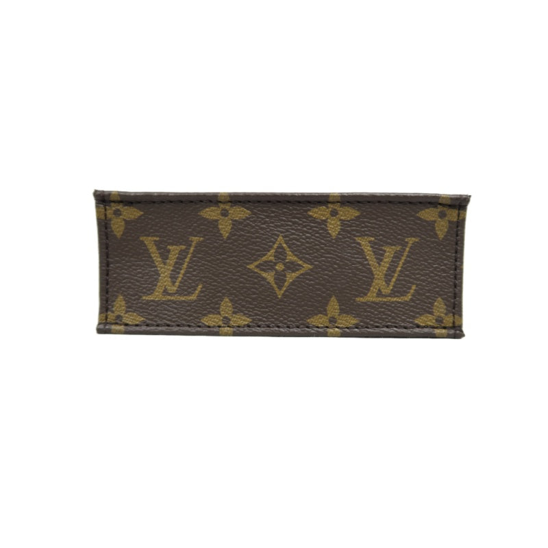 LOUIS VUITTON Sac Plat BB Monogram Handbag, Brown, with Shoulder Strap