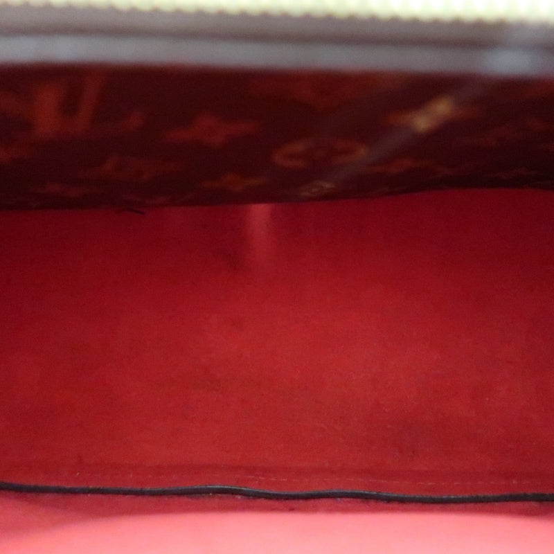 LOUIS VUITTON NeoNoe Shoulder Bag, Brown Monogram PVC with Red Drawstring, Bucket Bag