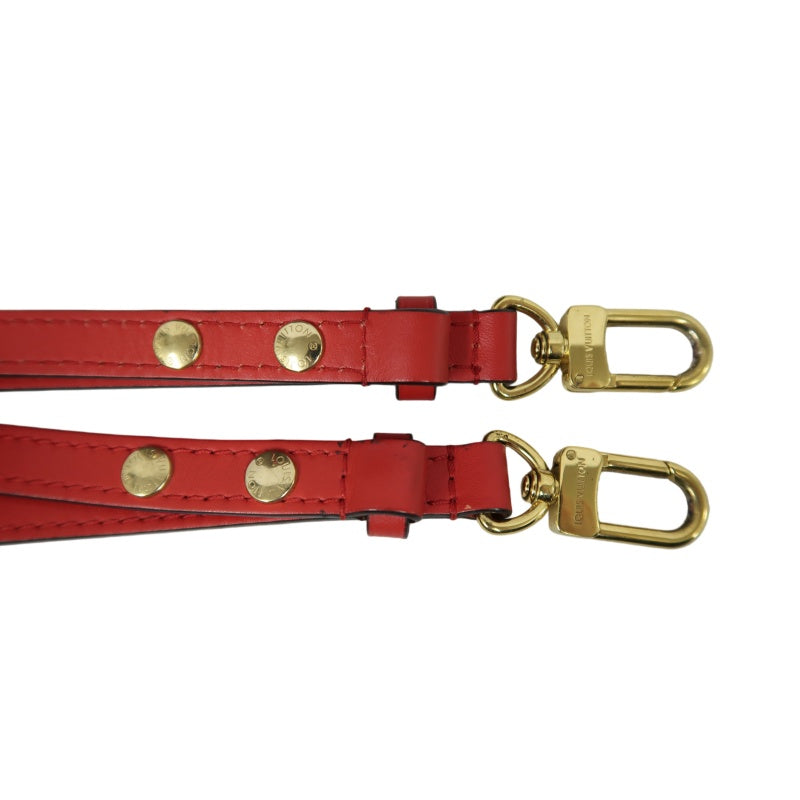 LOUIS VUITTON NeoNoe Shoulder Bag, Brown Monogram PVC, Red Drawstring Bucket Bag