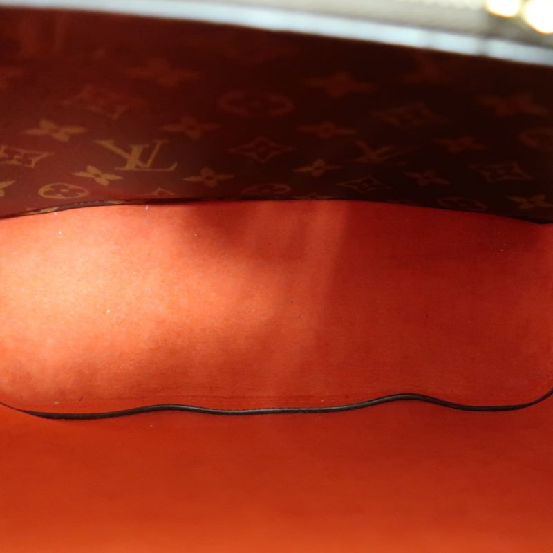 LOUIS VUITTON NeoNoe Shoulder Bag, Brown Monogram PVC, Red Drawstring Bucket Bag