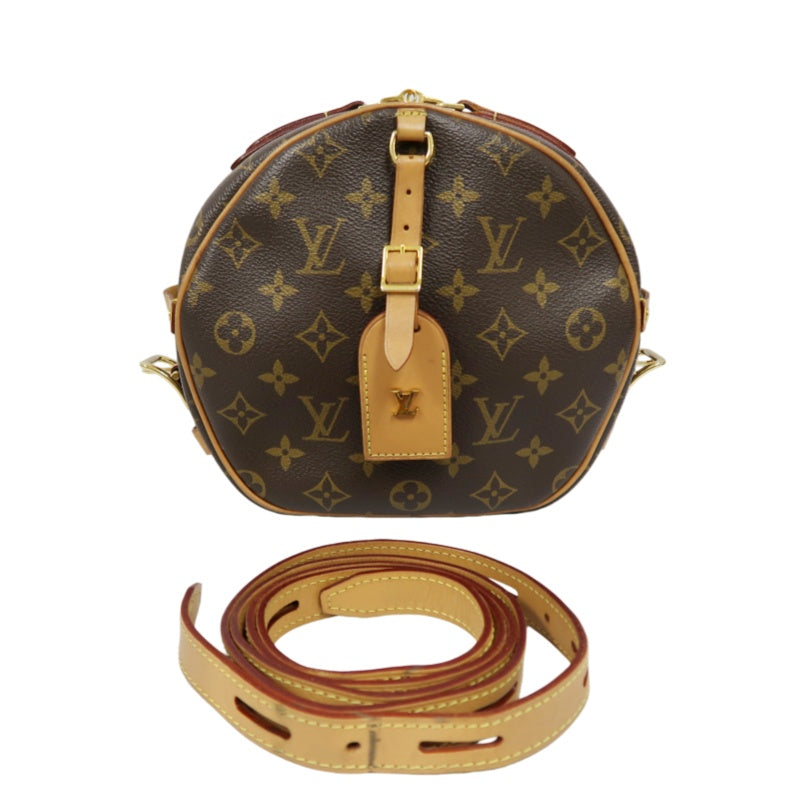 LOUIS VUITTON Boite Chapeau Souple Shoulder Bag, Brown Monogram PVC, Round Crossbody Bag