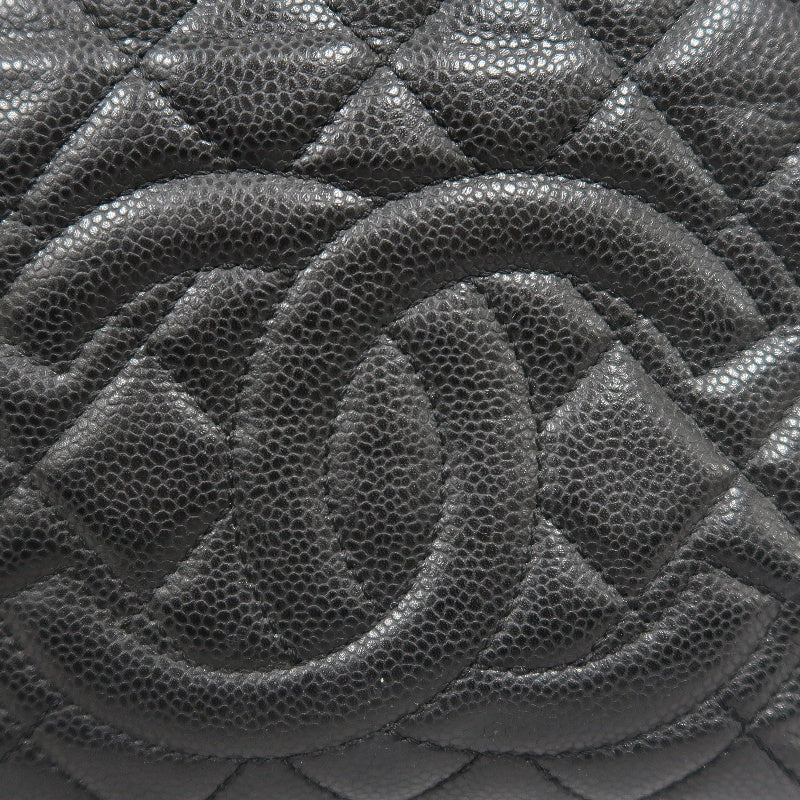 CHANEL Matelasse Tote Bag, Caviar Skin, Black, Gold Hardware, PST Shoulder Bag