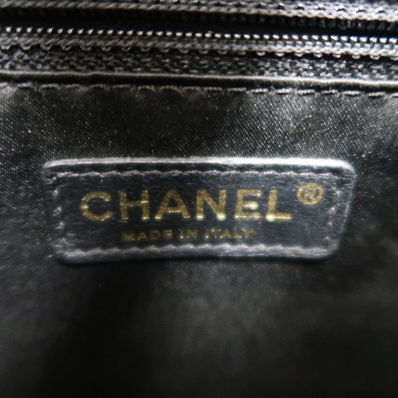 CHANEL Matelasse Tote Bag, Caviar Skin, Black, Gold Hardware, PST Shoulder Bag