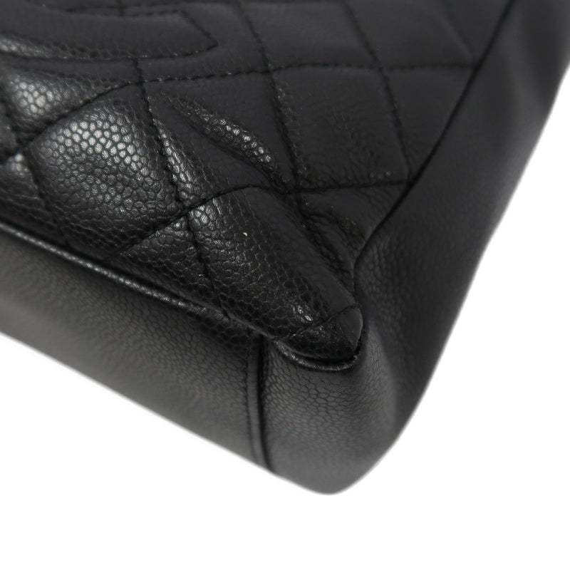 CHANEL Matelasse Tote Bag, Caviar Skin, Black, Gold Hardware, PST Shoulder Bag