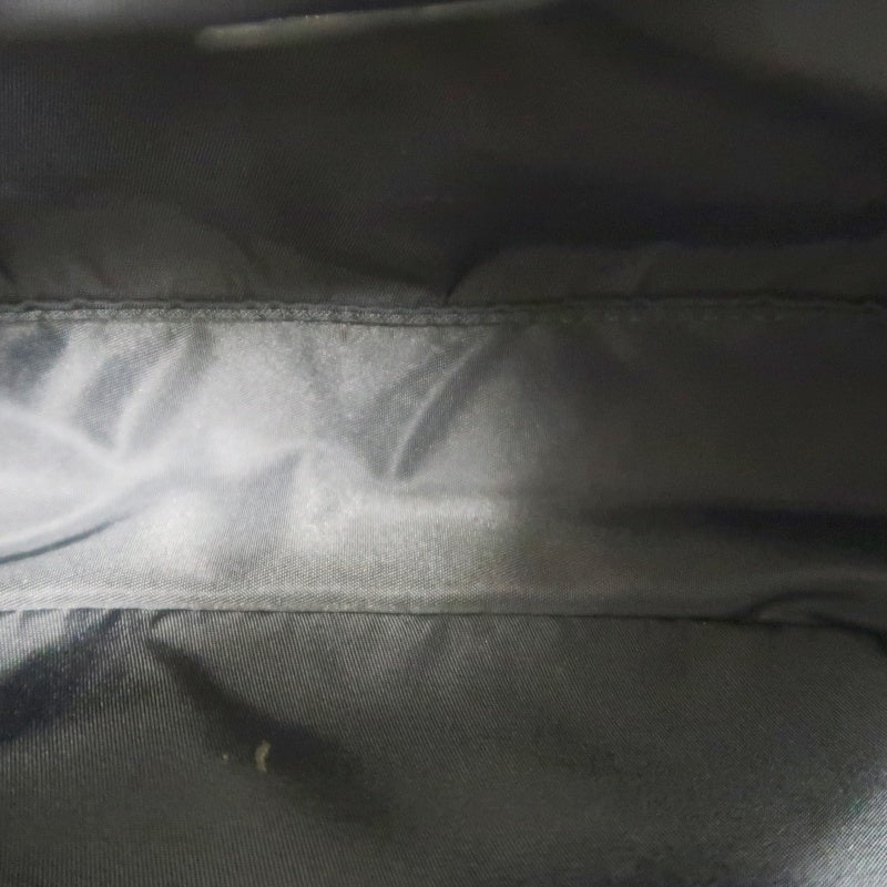 Prada Nylon Handbag, Black with Silver-tone Hardware