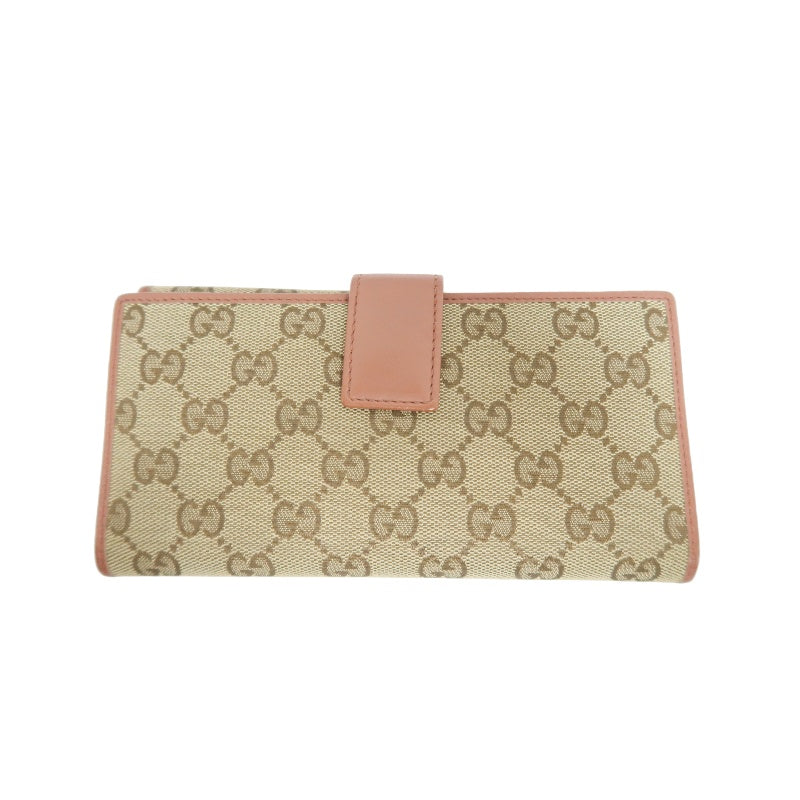 Gucci Monogram Canvas Long Wallet, Brown