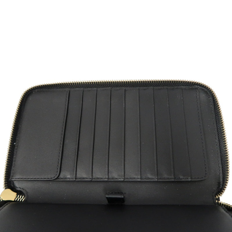 BURBERRY, Burberry, long wallet, brown, brown checkered PVC long wallet