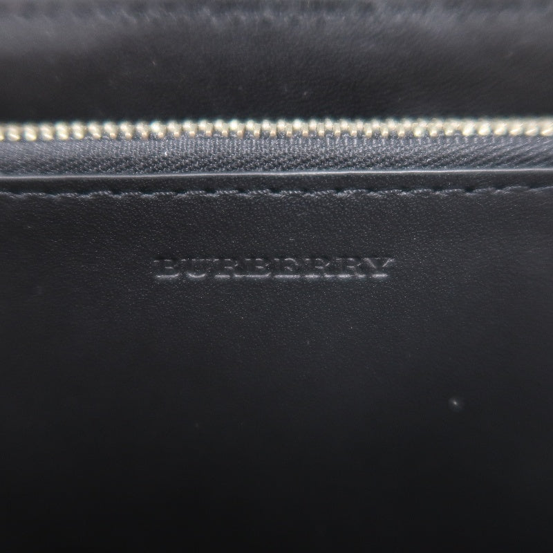 BURBERRY, Burberry, long wallet, brown, brown checkered PVC long wallet