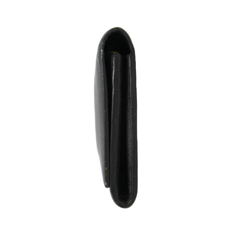 YSL, Saint Laurent, long wallet, leather, black, cowhide