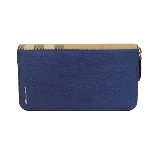 Burberry PVC Long Wallet, Blue