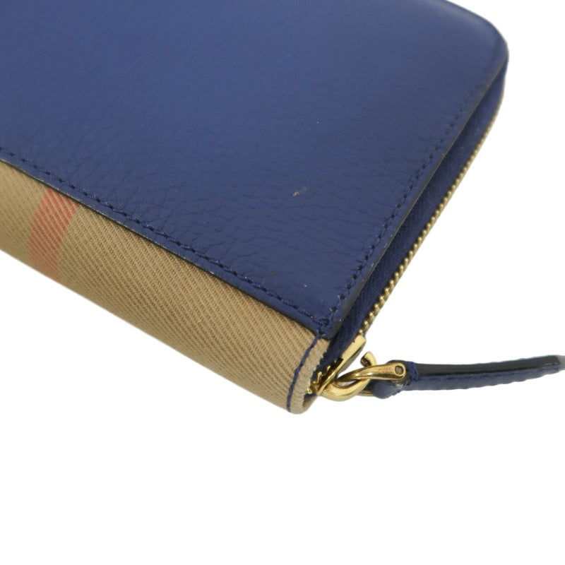 Burberry PVC Long Wallet, Blue