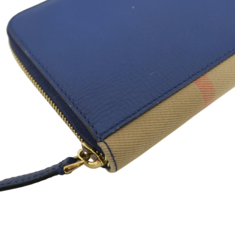 Burberry PVC Long Wallet, Blue