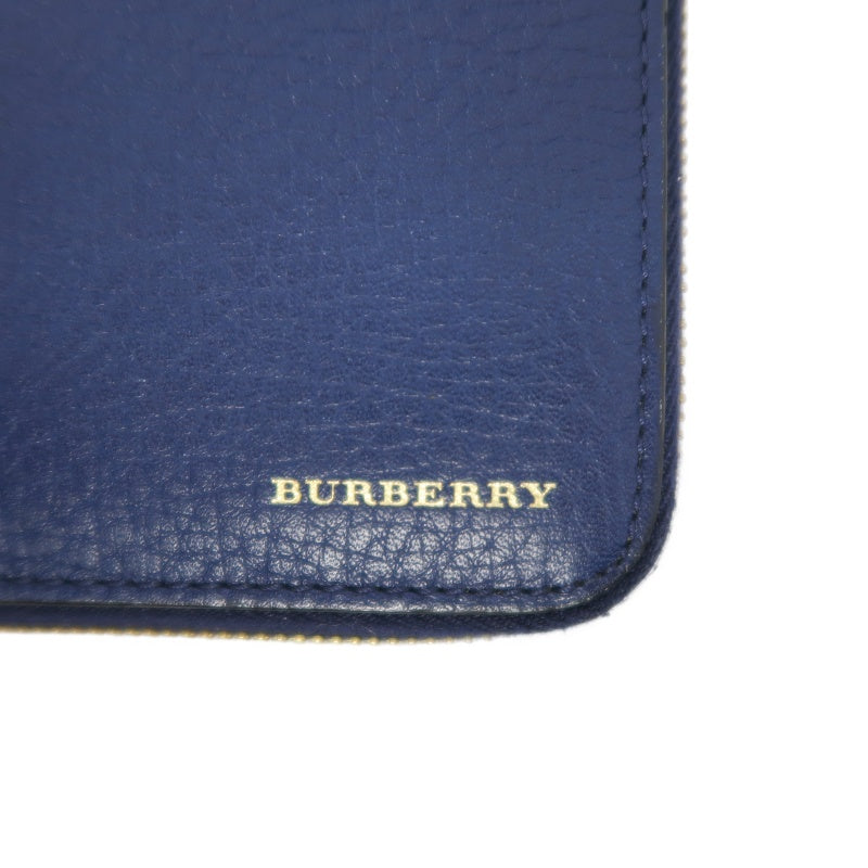 Burberry PVC Long Wallet, Blue