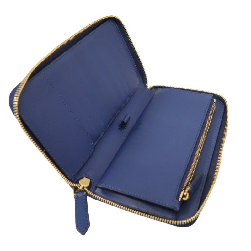 Burberry PVC Long Wallet, Blue