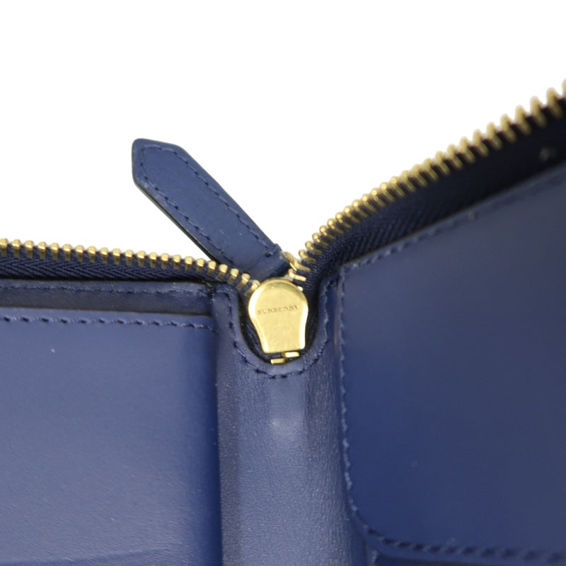 Burberry PVC Long Wallet, Blue