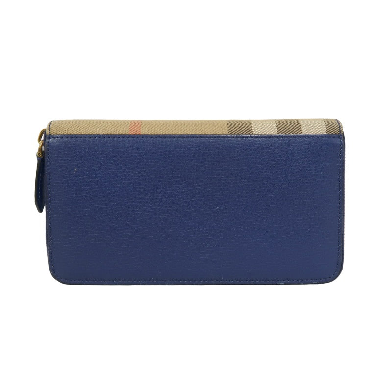 Burberry PVC Long Wallet, Blue