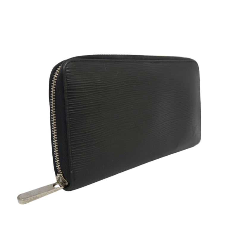 LOUIS VUITTON Epi Long Wallet, Black, LV Black Epi Leather Long Wallet