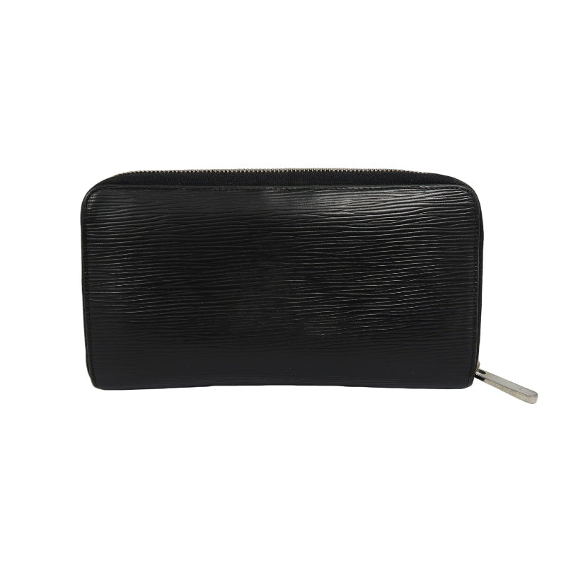 LOUIS VUITTON Epi Long Wallet, Black, LV Black Epi Leather Long Wallet