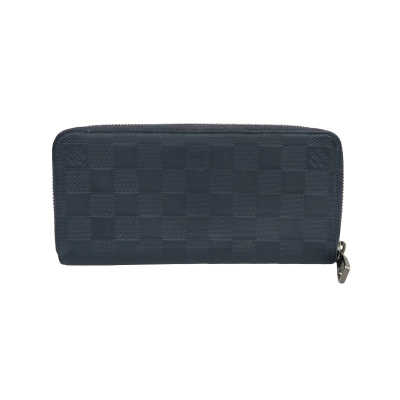 Louis Vuitton Damier Infini Long Wallet, Navy PVC