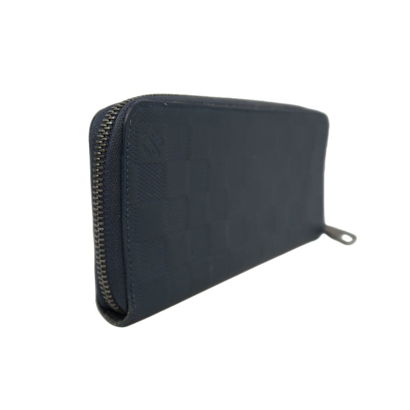 Louis Vuitton Damier Infini Long Wallet, Navy PVC