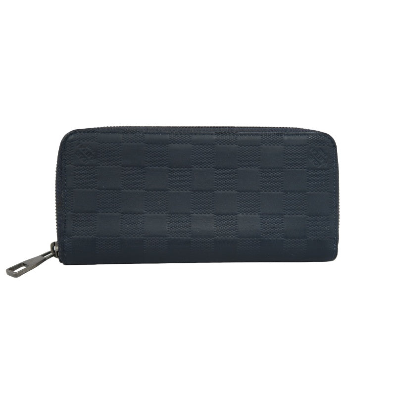 Louis Vuitton Damier Infini Long Wallet, Navy PVC
