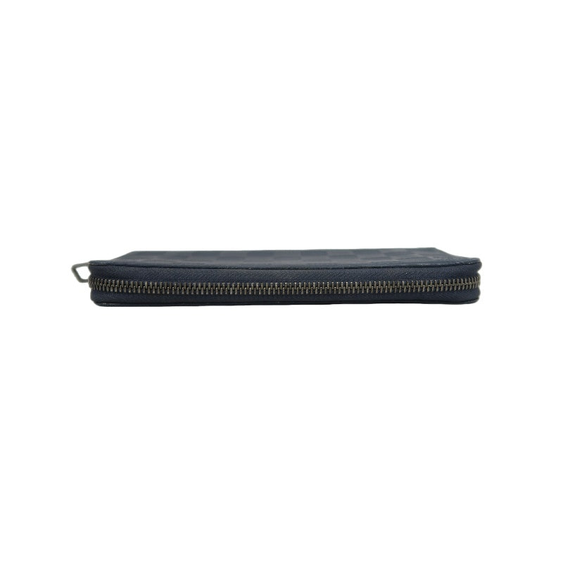 Louis Vuitton Damier Infini Long Wallet, Navy PVC