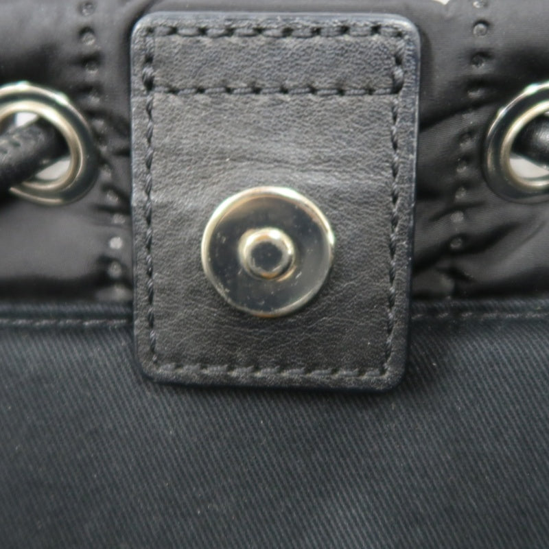MCM Backpack, Nylon, Black, Printed Pattern