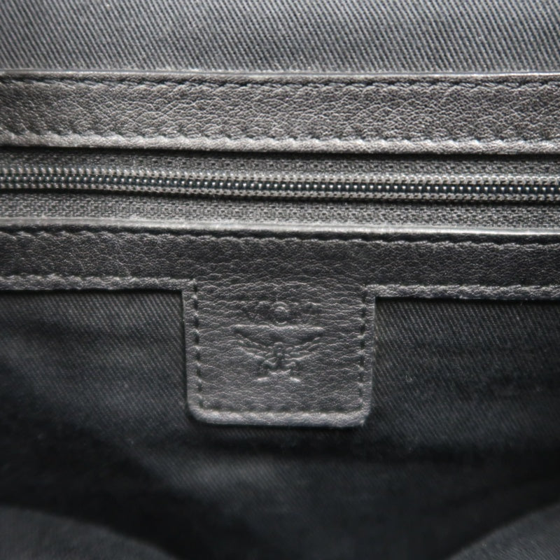 MCM Backpack, Nylon, Black, Printed Pattern