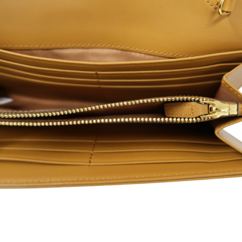 MCM WOC, Brown, Gold Hardware, Yellow Monogram PVC Crossbody Bag